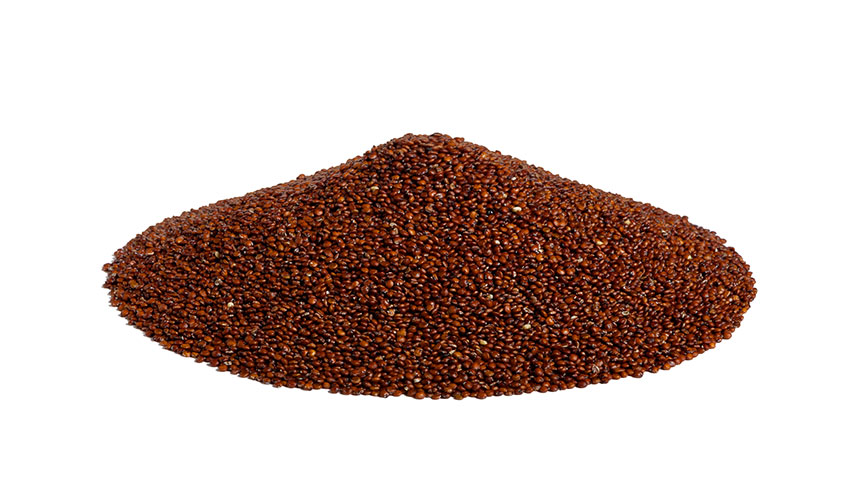RED QUINOA - Like the white and the black quinoa, it’s naturally gluten free and so and it’s ideal for people who are intolerant of this protein. Red quinoa is rich antioxidants that fight against the free radicals